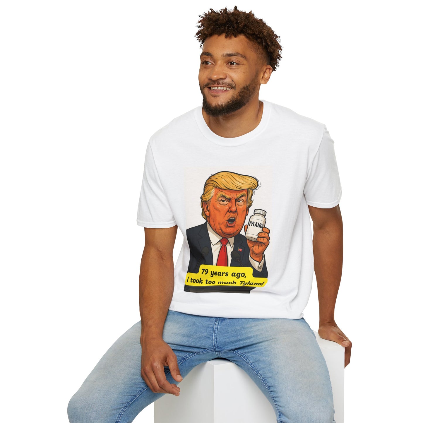 Trump Tylenol Meme Shirt – Funny Political Parody Unisex Tee