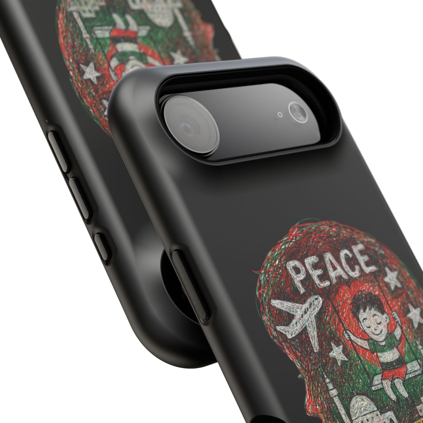 Peace Phone Case for iPhone 17 & 17 Air – Impact Resistant Artistic Protection, Eco-Friendly Unique Gift