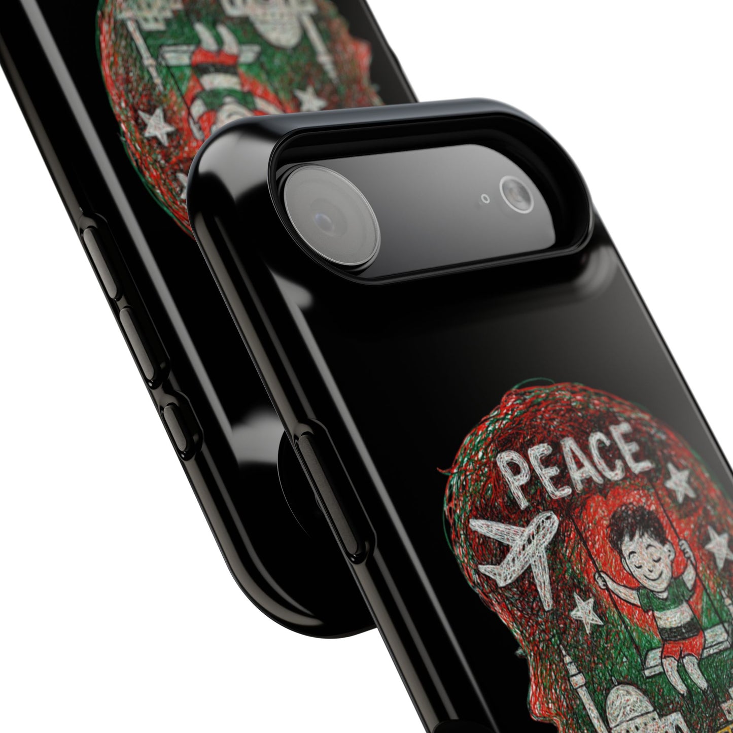 Peace Phone Case for iPhone 17 & 17 Air – Impact Resistant Artistic Protection, Eco-Friendly Unique Gift