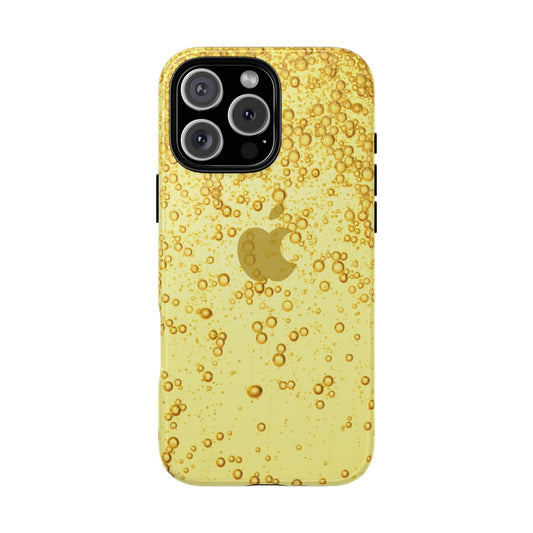 Golden Bubble Phone Case | Tough Cases, Stylish Phone Protection, Unique Tech Accessory, Fun Gift, Trendy Design for All Occasions