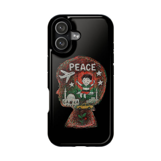 Peace Phone Case for iPhone 17 & 17 Air – Impact Resistant Artistic Protection, Eco-Friendly Unique Gift