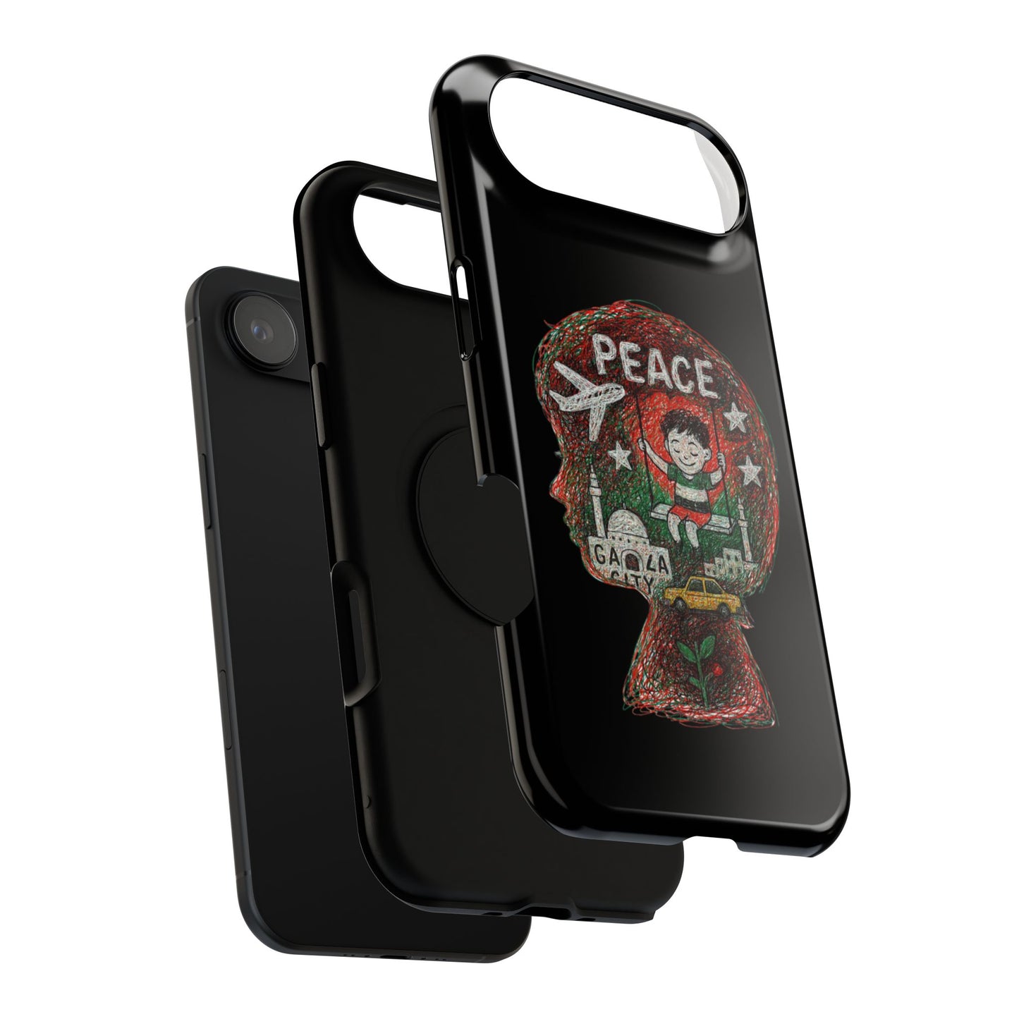 Peace Phone Case for iPhone 17 & 17 Air – Impact Resistant Artistic Protection, Eco-Friendly Unique Gift