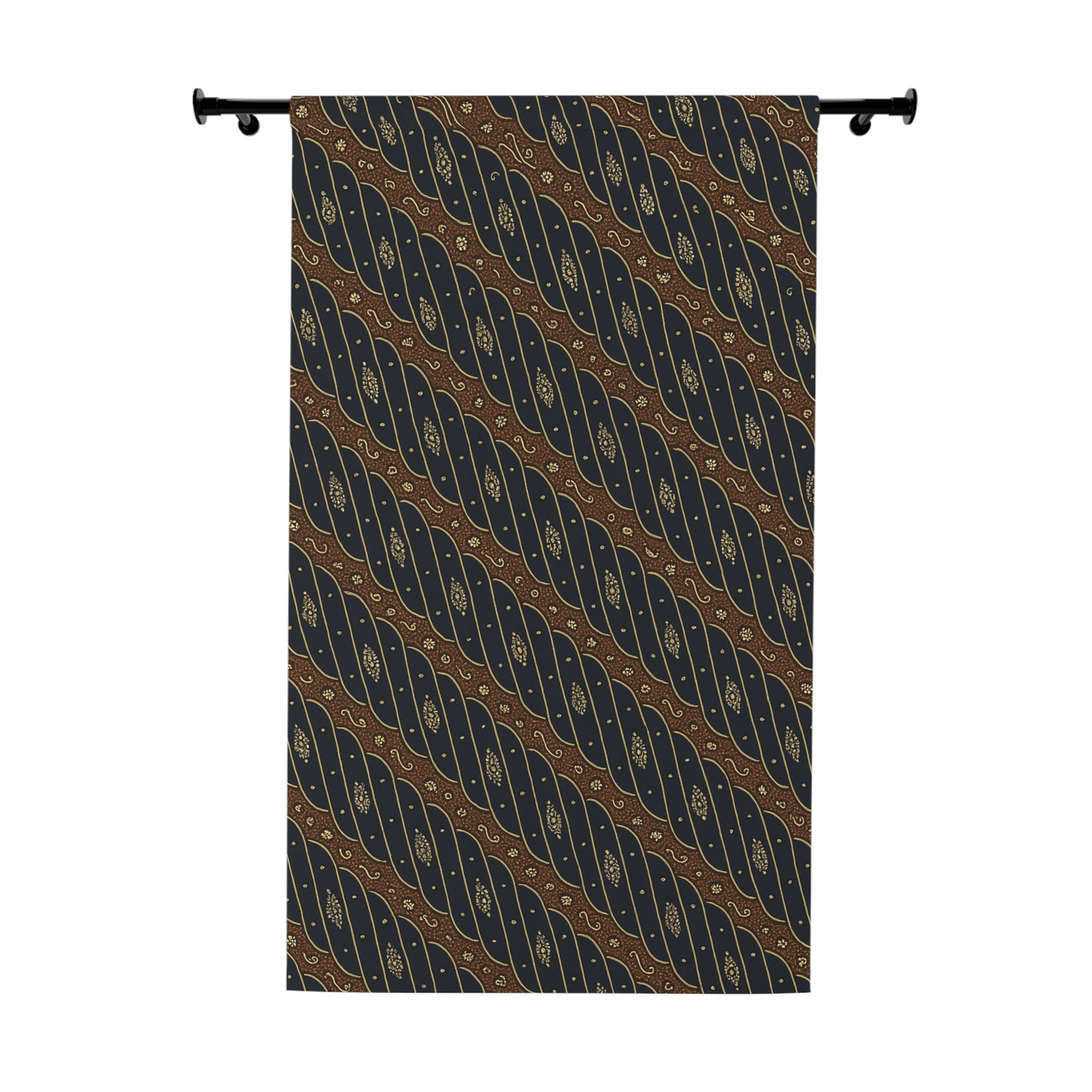 Batik Curtain Parang Rusak Barong Royal Javanese Court Blackout Panel Boho