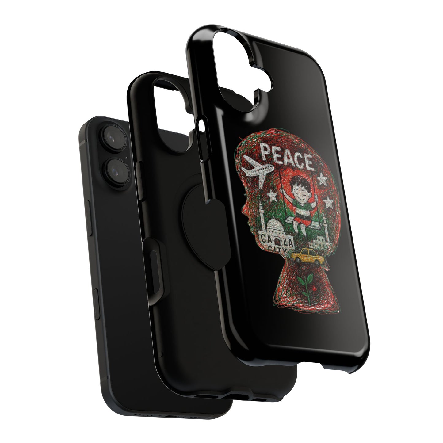 Peace Phone Case for iPhone 17 & 17 Air – Impact Resistant Artistic Protection, Eco-Friendly Unique Gift