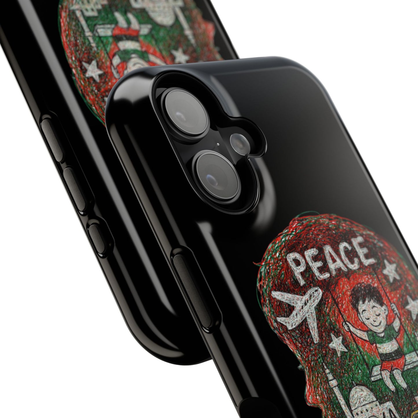 Peace Phone Case for iPhone 17 & 17 Air – Impact Resistant Artistic Protection, Eco-Friendly Unique Gift