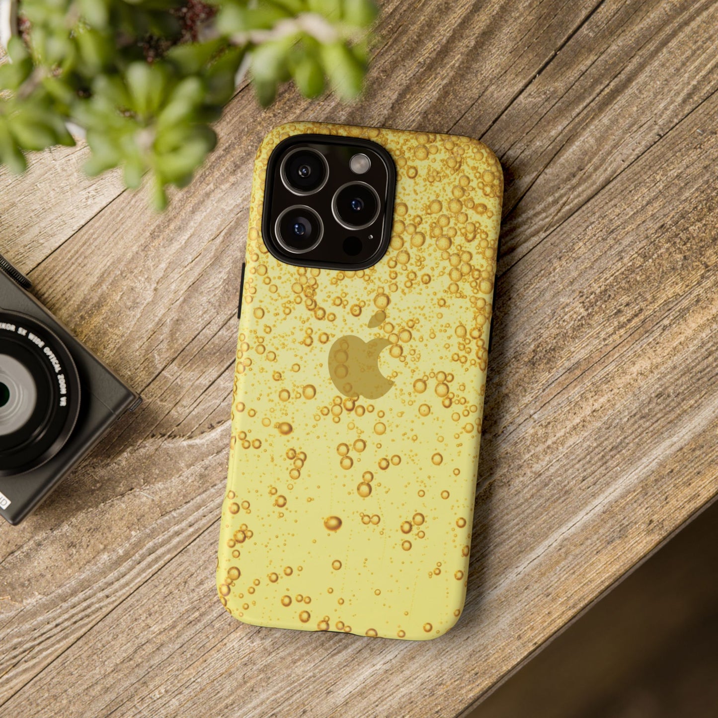Golden Bubble Phone Case | Tough Cases, Stylish Phone Protection, Unique Tech Accessory, Fun Gift, Trendy Design for All Occasions