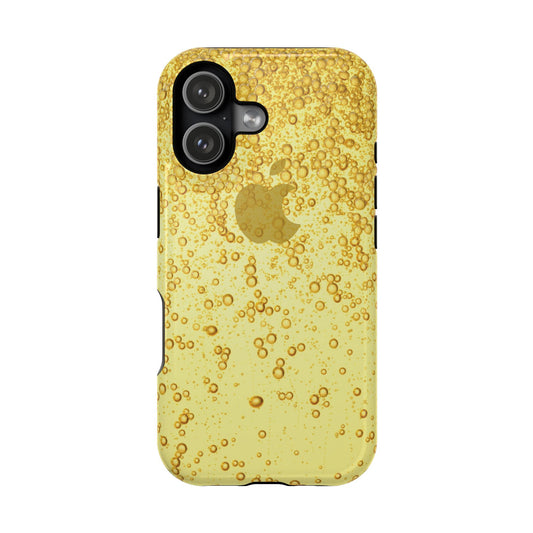 Gold Bubble Phone Case, Impact-Resistant Case, Protective Phone Cover, Stylish iPhone Case, Gift for Tech Lovers