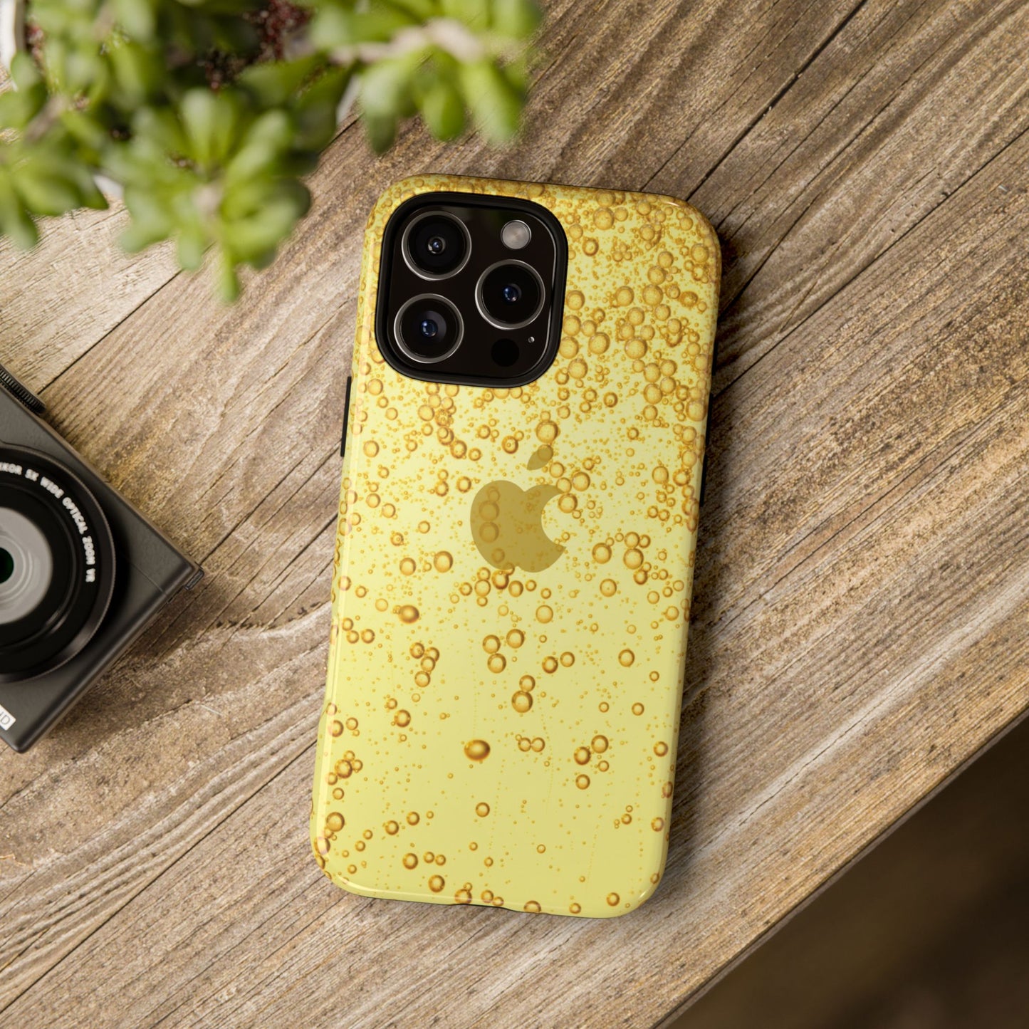 Golden Bubble Phone Case | Tough Cases, Stylish Phone Protection, Unique Tech Accessory, Fun Gift, Trendy Design for All Occasions