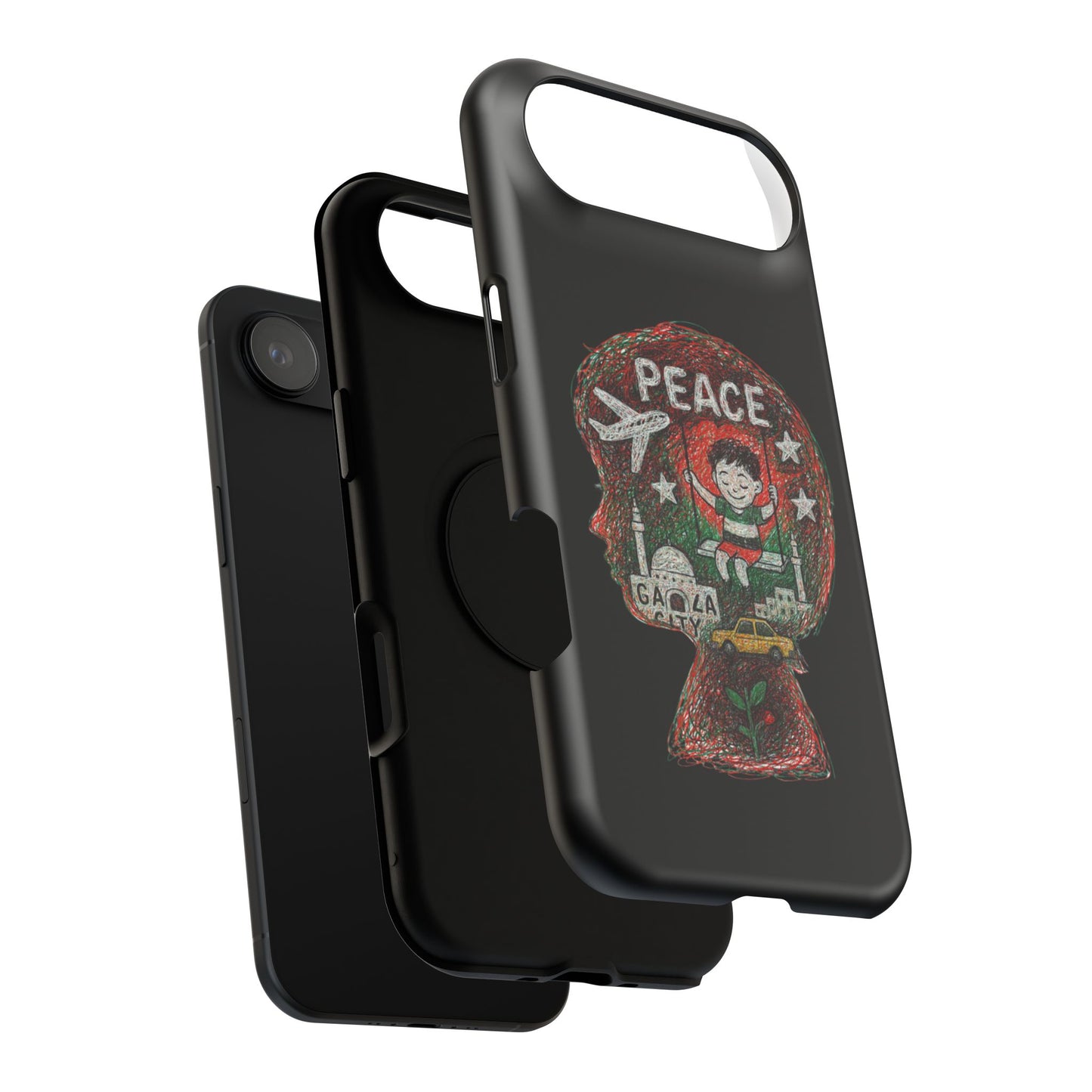 Peace Phone Case for iPhone 17 & 17 Air – Impact Resistant Artistic Protection, Eco-Friendly Unique Gift