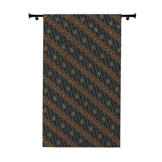 Batik Curtain Parang Rusak Barong Royal Javanese Court Blackout Panel Boho