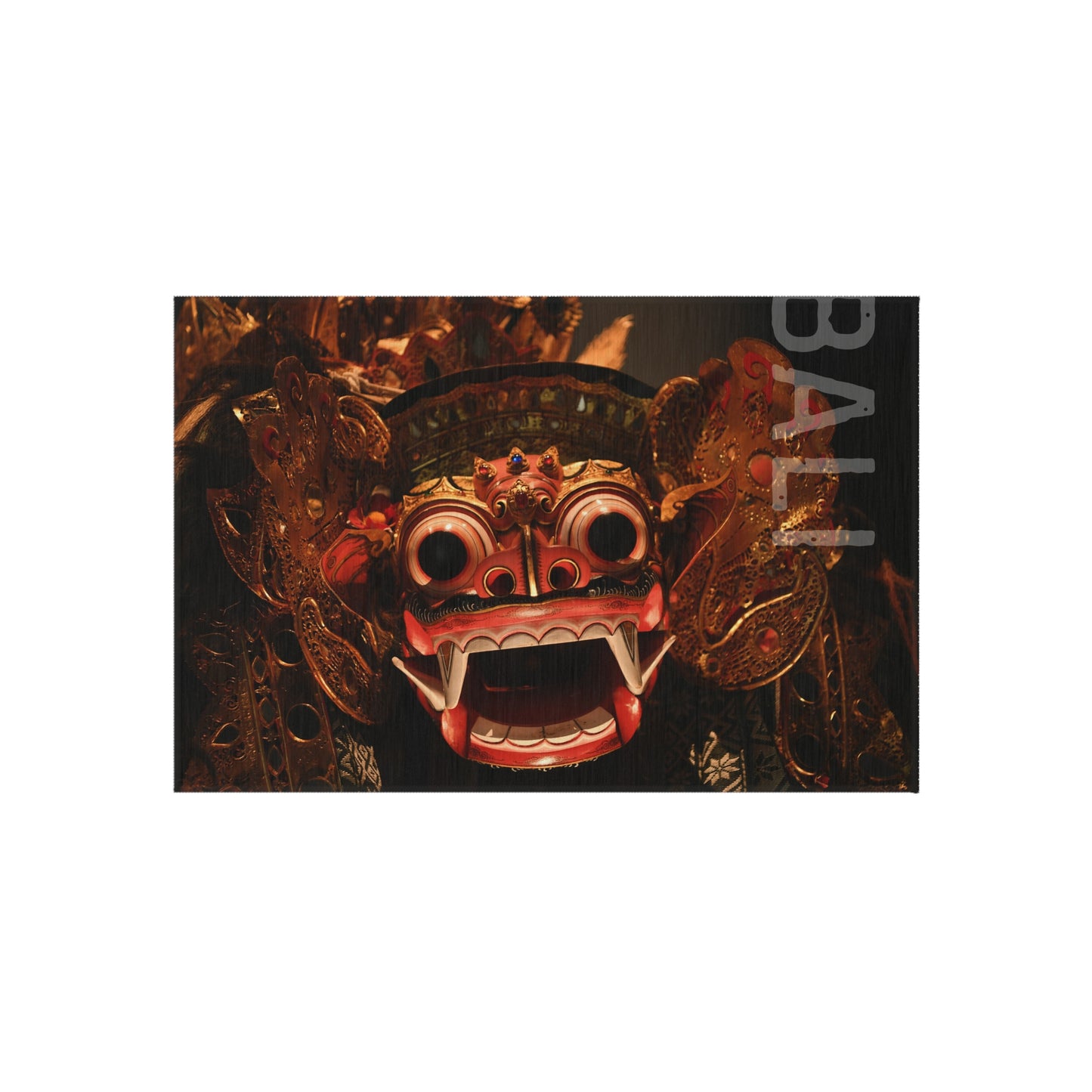 Balinese Outdoor Rug – Boho Patio Mat for Garden, Deck & Backyard | Tribal Bali Inspired Outdoor Decor