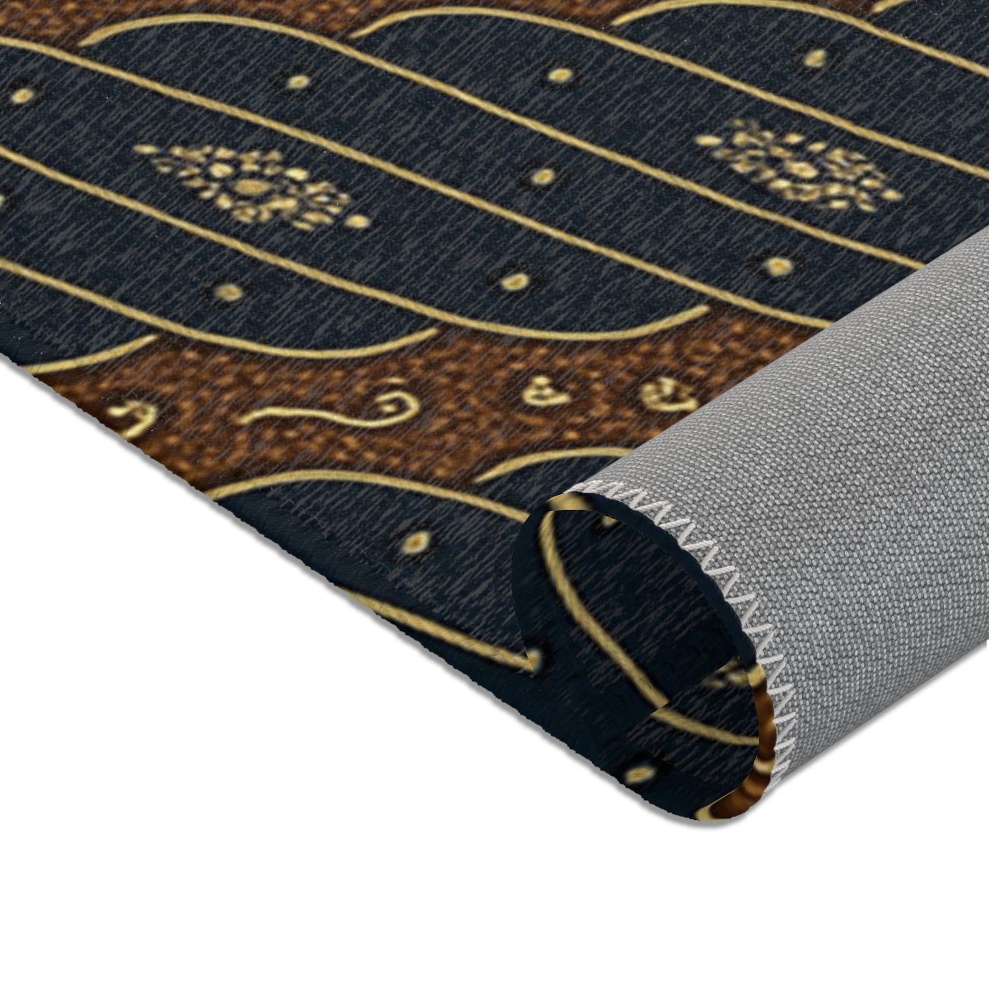 Indonesian Boho Batik Rug - Royal Javanese Court Area Rug - Forbidden Motif: Parang Rusak Barong