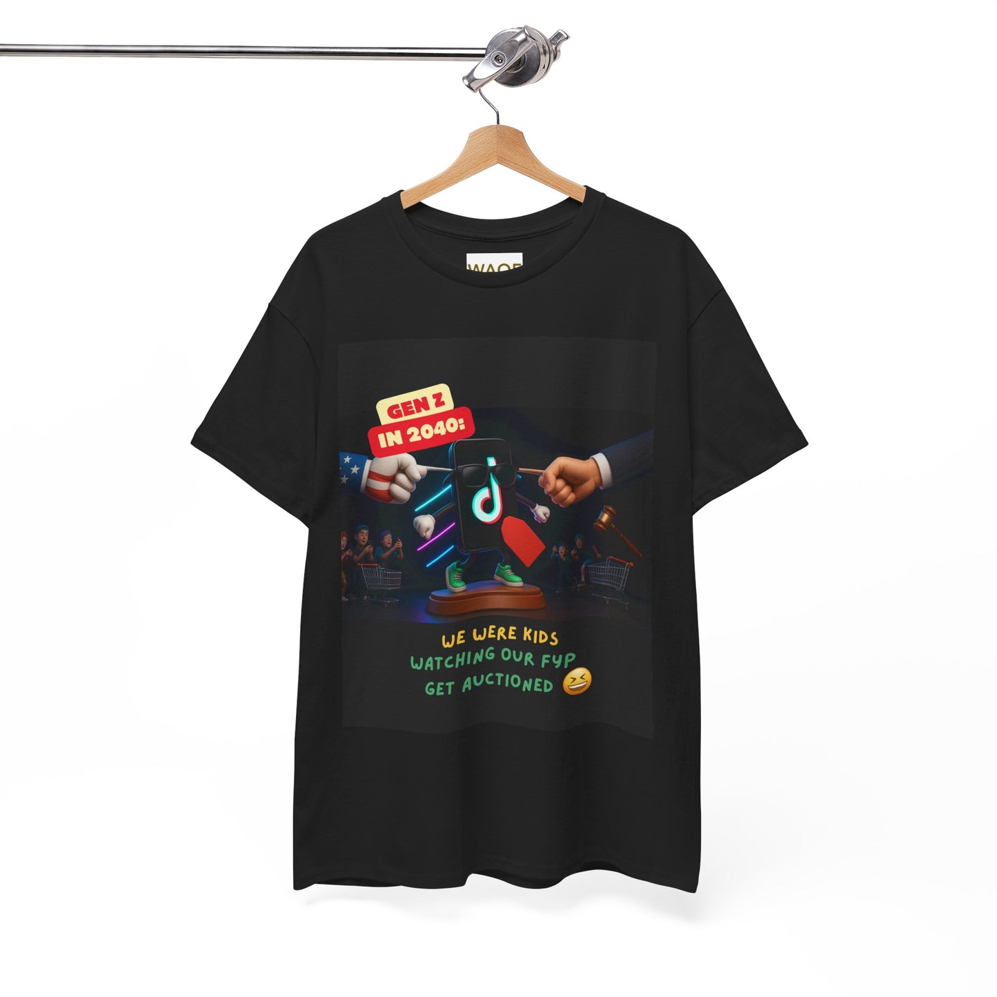 TikTok Generation Tee, Funny Unisex T-Shirt, Casual Wear, Youth Culture Apparel, Gift for Social Media Lovers