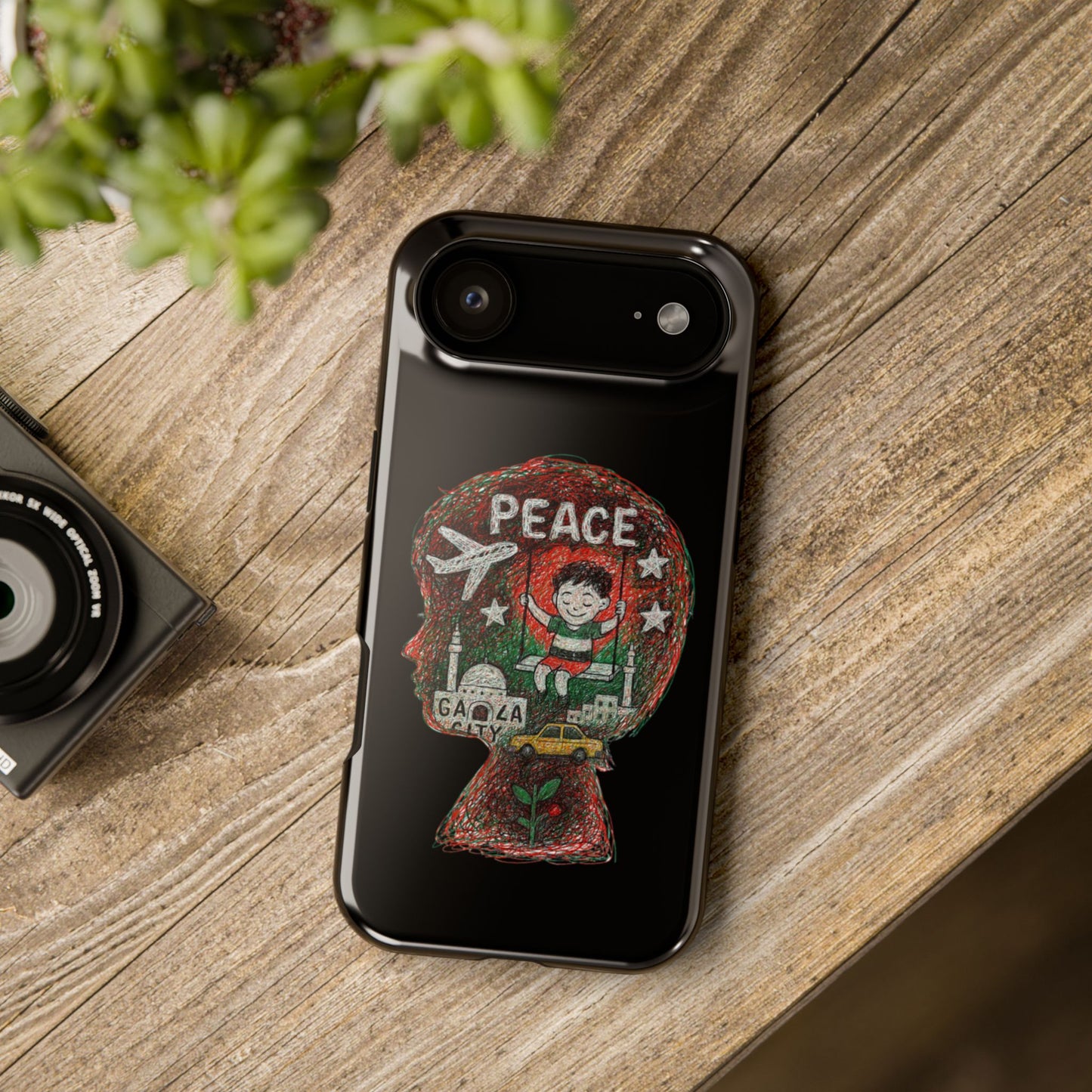 Peace Phone Case for iPhone 17 & 17 Air – Impact Resistant Artistic Protection, Eco-Friendly Unique Gift